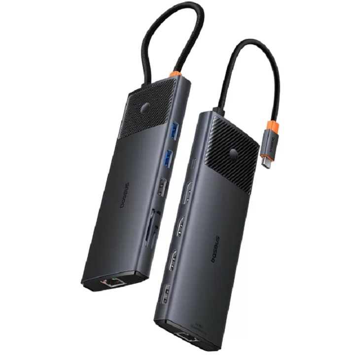 خرید و قیمت هاب باسئوس مدل Baseus Metal Gleam Series II 11in1